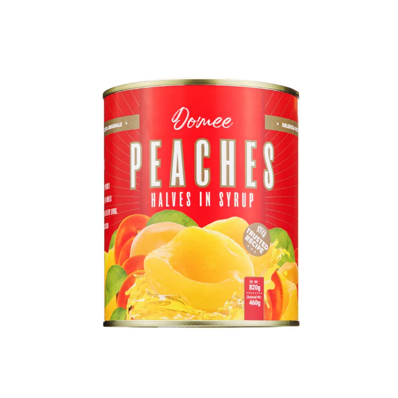 Hot Sale China Factory New Crop Season Canned Fruit Canned Peaches Halves in Light Syrup