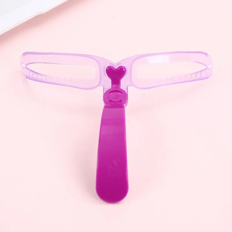 Handheld Eyebrow Card and Full Set of 8 Auxiliary Three-Dimensional Stencils for Ladies for Beginners