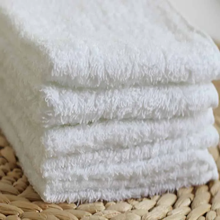 Cotton Hotel Catering Aviation Airline Special Disposable White Square Hand Towels