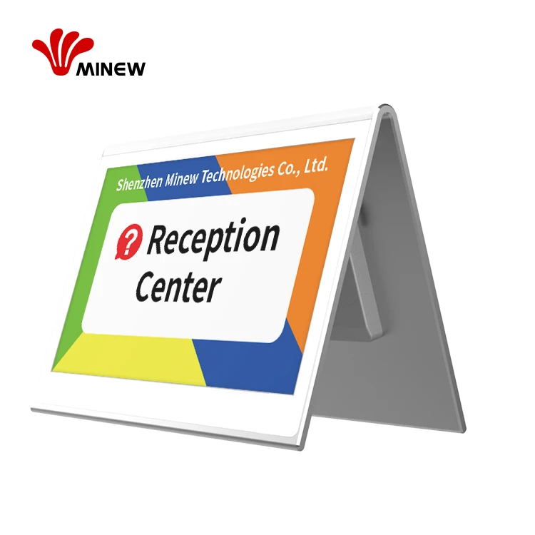 Minew 7.5 inch 7 color oem manufacturer electronic shelf label esl electronic price tags esl epaper price tag with IOT solution