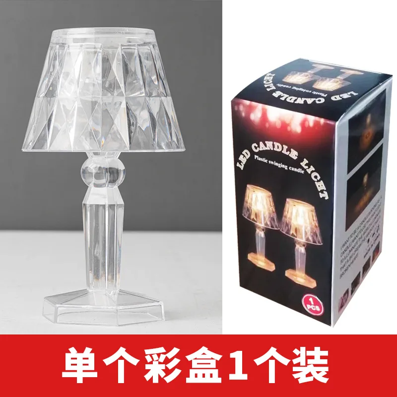 Home Decorate Creative Crystal Table Lamp Led Transparent Creative Night Light Led Diamond Table Lamp for Living Room Bedroom