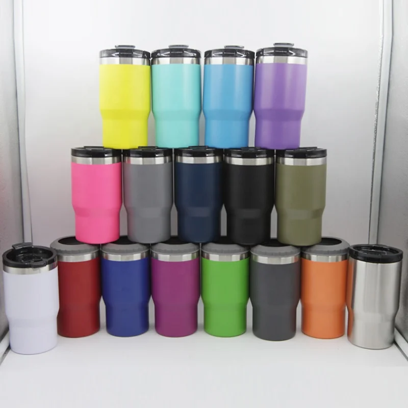 RTS 14oz can beer cooler stainless steel 304 Vacuum Insulated 14oz Drinking Cup 4 in 1 Beer Chiller