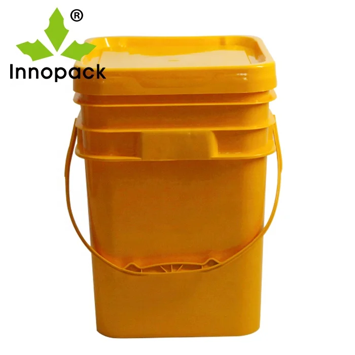 Factory wholesale 15L 20L Plastic paint Bucket with Handle and Lid plastic pail