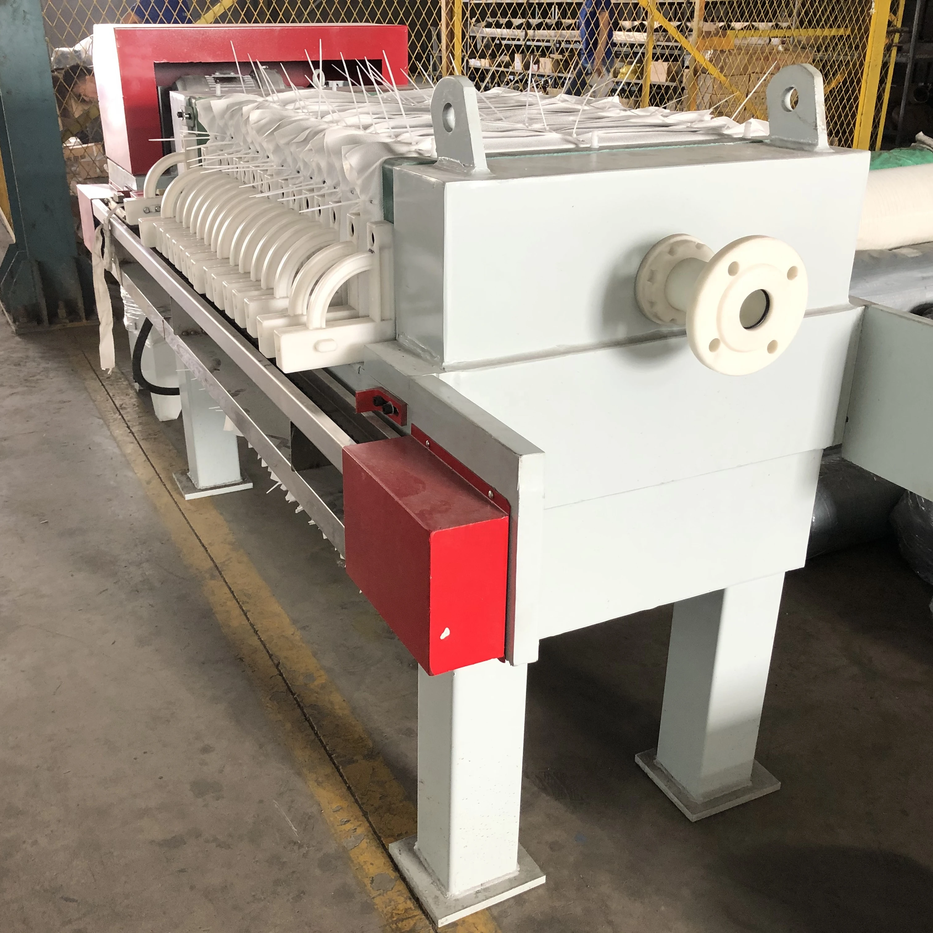 Oily sewage sludge dewatering machine plate and frame filter press equipment