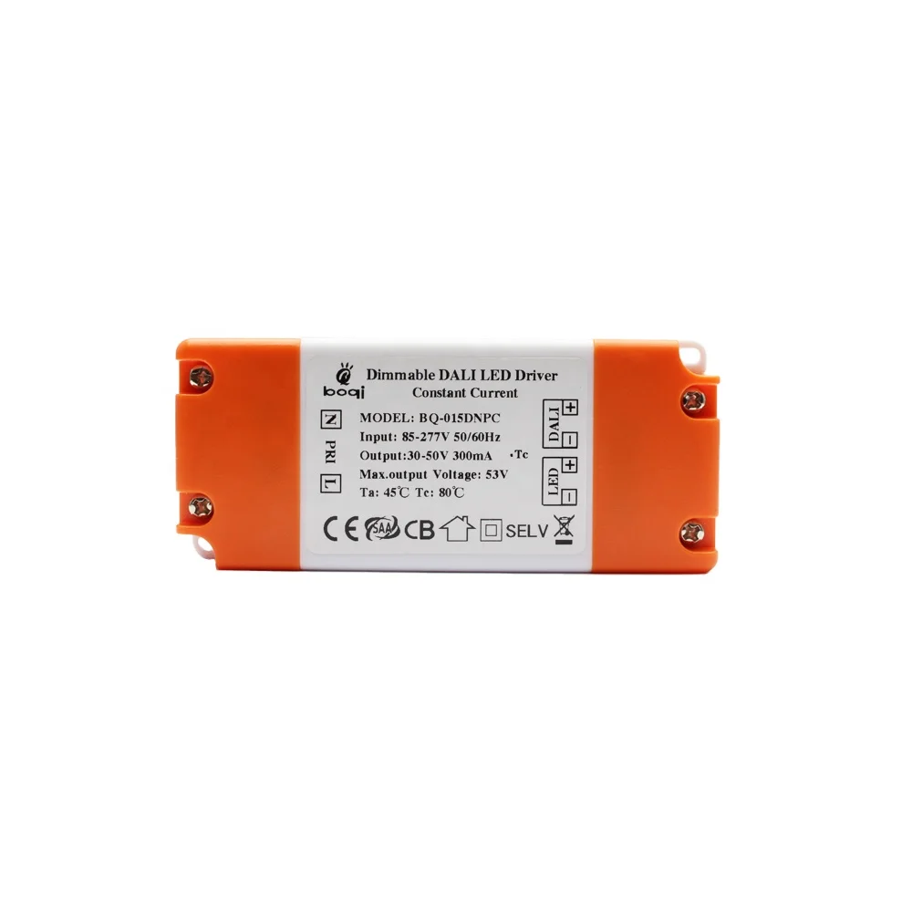 Fast delivery Constant current 300mA DALI dimmable 12w 15w 20w 24w 42w 65w led driver EU standard