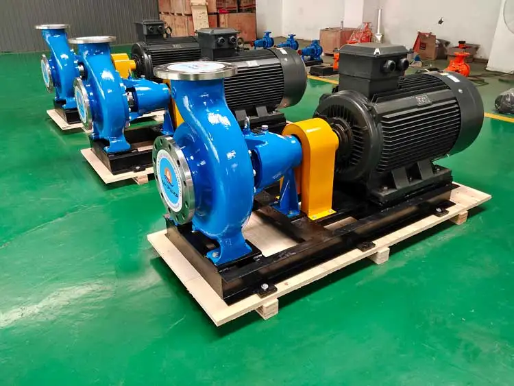 iso standard horizontal  centrifugal single stage end suction pump