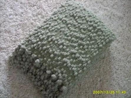 Wholesale Plain Style 82%Polyester 12%Acrylic Yarn Dyed Chunky Boucle Fancy Dot Woven Blanket