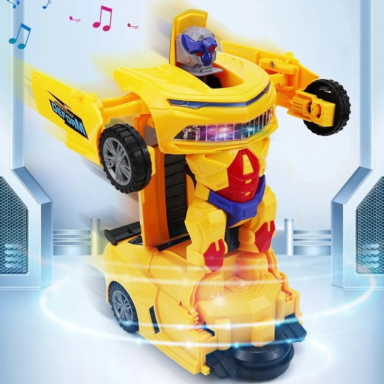 2 in 1 Toddler Best Birthday Gift RC Car Deformation Robot Toy Control Car Transforming Car for Boys