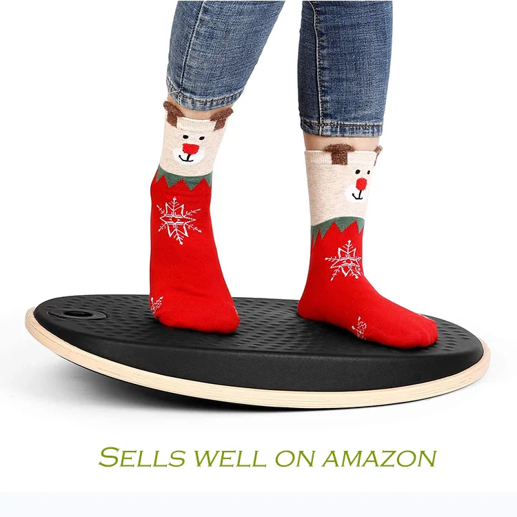 Sheepmats self-balanceing Ergonomic Fitness Foldable Wooden Under Desk Footrest On A Desk