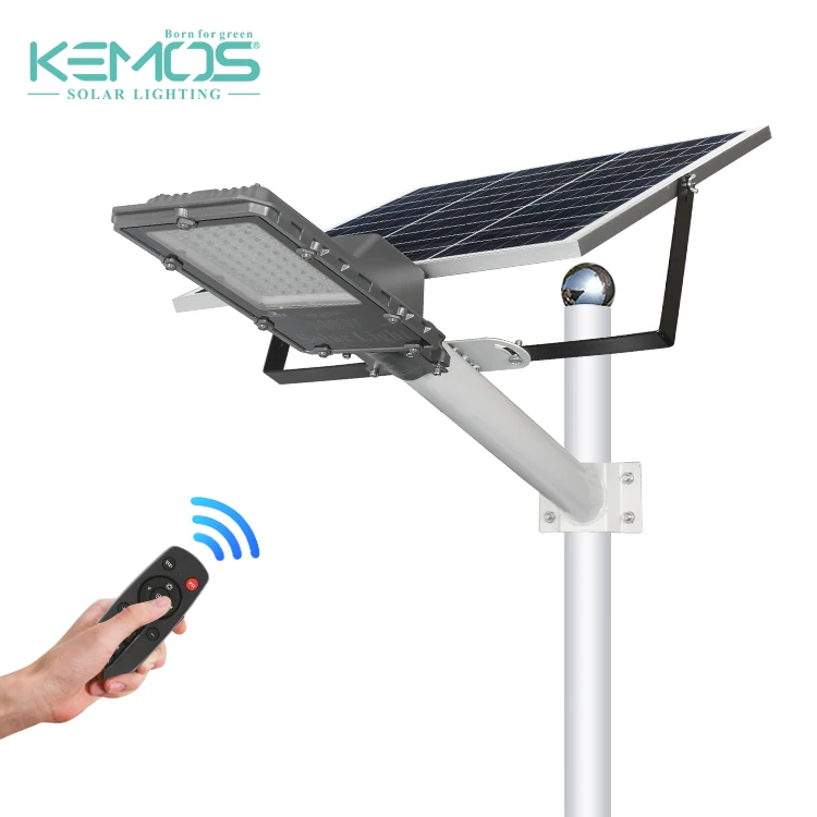 
Remote Control 60W 100W 200W 300W 400W Aluminum Housing Outdoor Solar LED StreetLight 