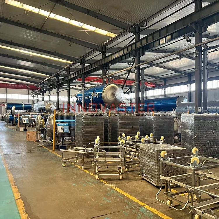 Water spray canned crab meat small pasteurization machine auto clave machine for food industry