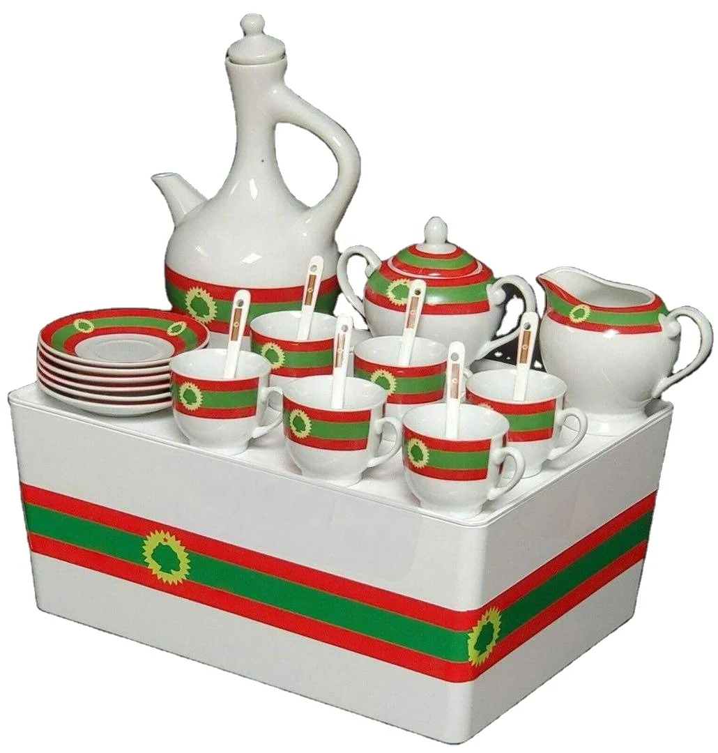  Оромо флаг дизайн кофейник набор с