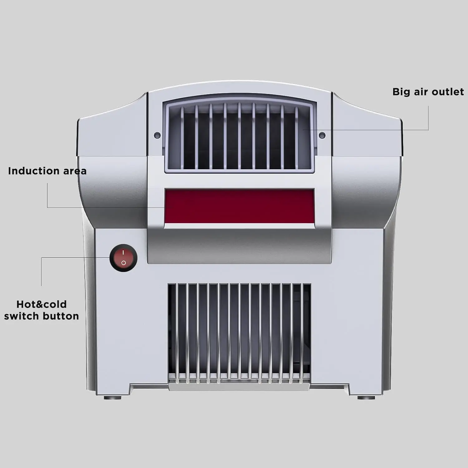 interhasa! / electric auto hand dryers automatic 1800w commercial for bathroom toilet HSD-A1003 (Silver)