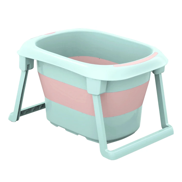 Низкая цена, детская складная ванна, детская пластиковая Портативная Складная Ванна для новорожденных