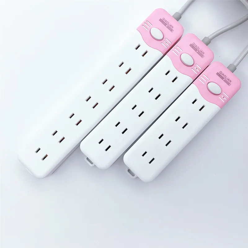 US sockets  multi-function home office high-power sockets   2m extension cord wiring board