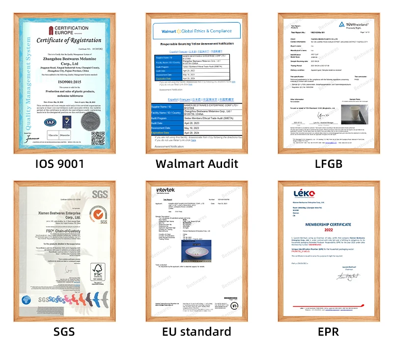 Melamine Plates Set Big Size Salad Plates Unbreakable Serving Dishes Great for Indoor and Outdoor Use Gray plate with crackle