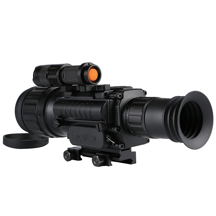 Yohi Hot Sell Neew Design Duplex Optical Hunting Rifle Scope Combo with Red Laser and Torch Pallet Guns Air Gun Hunting Weapons