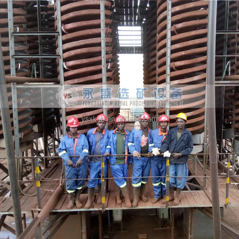 China JX 5LL High Performance Save Water And Energy Select Gold Iron Ore Spiral Chute concentrator mineral separator Equipment