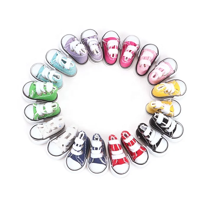 Nordic Style Creative Kitchen Decoration Colorful Custom Cute 3D Mini Canvas Shoes Fridge Magnet Souvenir N35