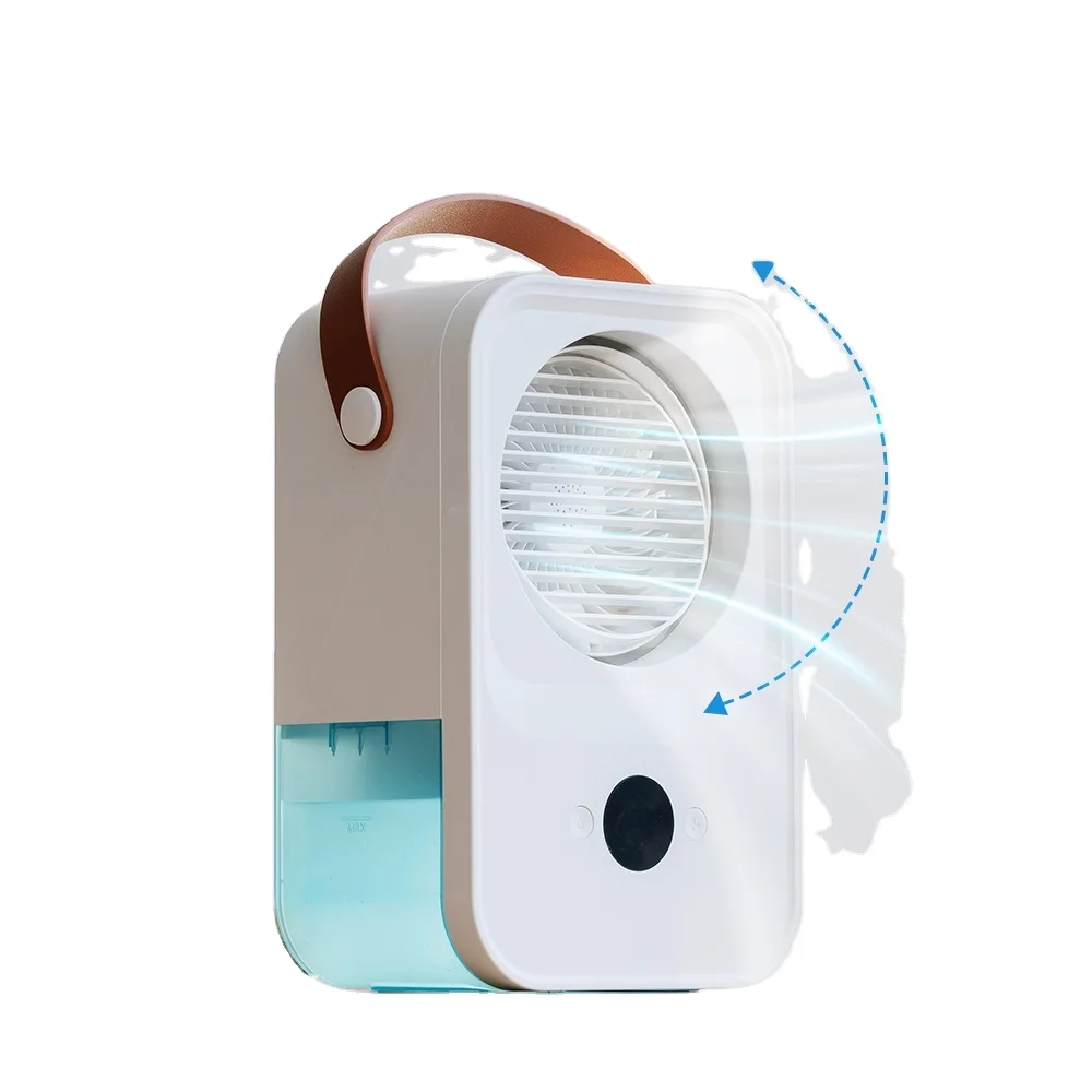 Suitable for Family Room Desk and Camping Portable Air Conditioning Fan with Fragrance Rechargeable Low Noise Personal Air Coole