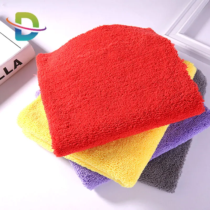 Auto Detailing Edgeless Microfiber Long-Low Pile Buffing Drying Towel
