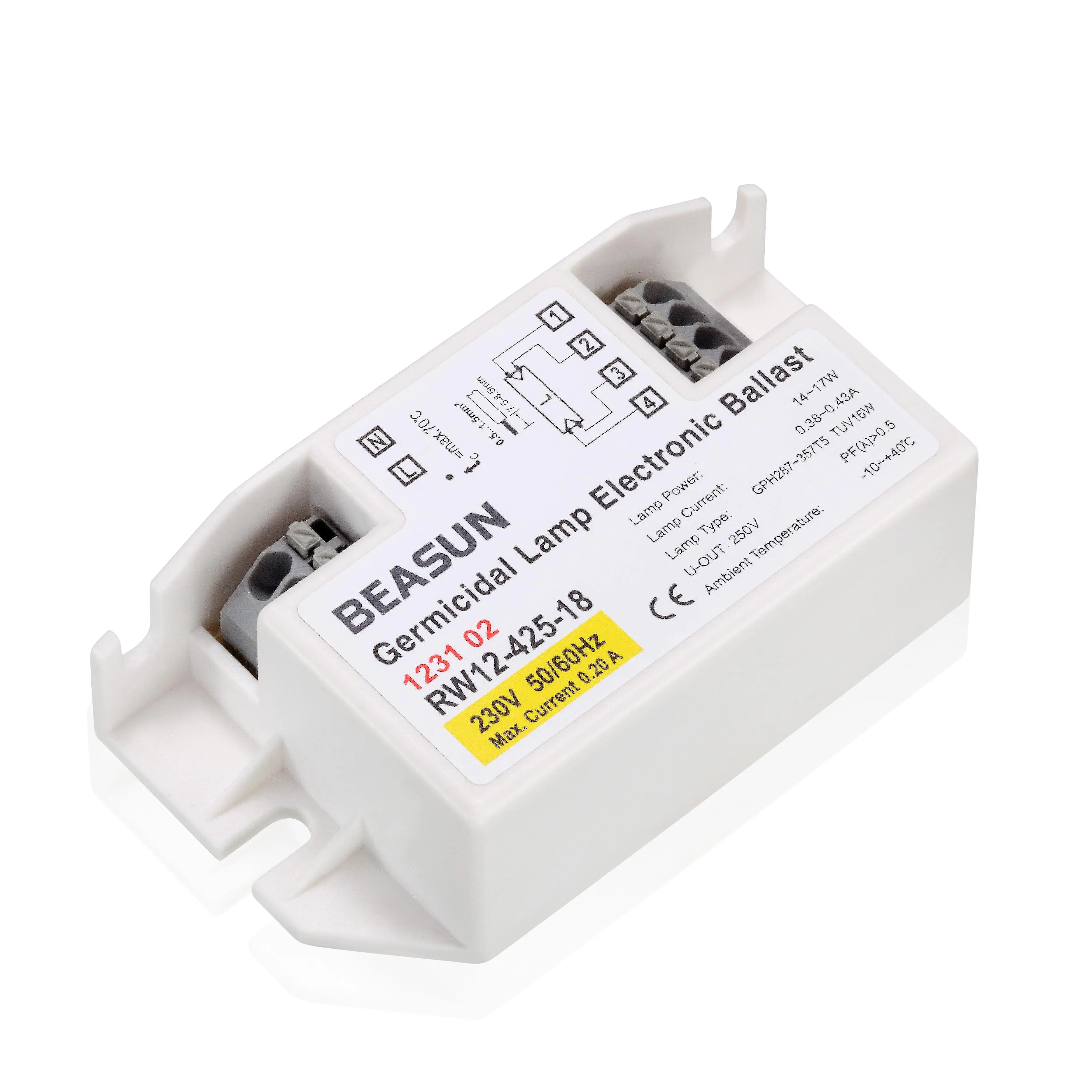 Конкурентоспособная цена мгновенный Запуск электронного балластного RW12-425-18 14 ~ 17 Вт дезинфекция воздуха для очистки воды УФ-лампа