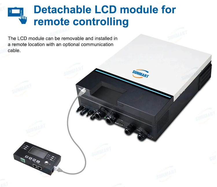 Home Application and Normal Specification 8kw 48V with 120A MPPT Charger with parallel and wifi  solar inverter solar hybrid