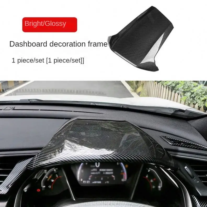 For Honda Civic 10th Gen FK7 FK8 SIFC Carbon Fiber Dashboard Cover Center Console Steering Wheel  Speeeter Cover Car Accessories