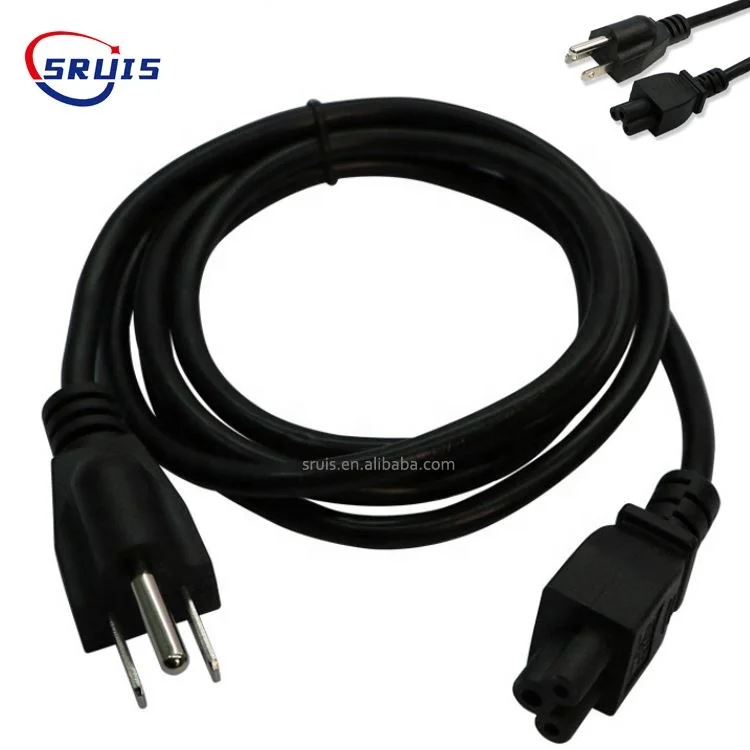 IEC320 C13 to C14 AC PC Computer Monitor Power Extension Cord 6ft 3*0.75mm 18AWG C13 C14 Power Cable