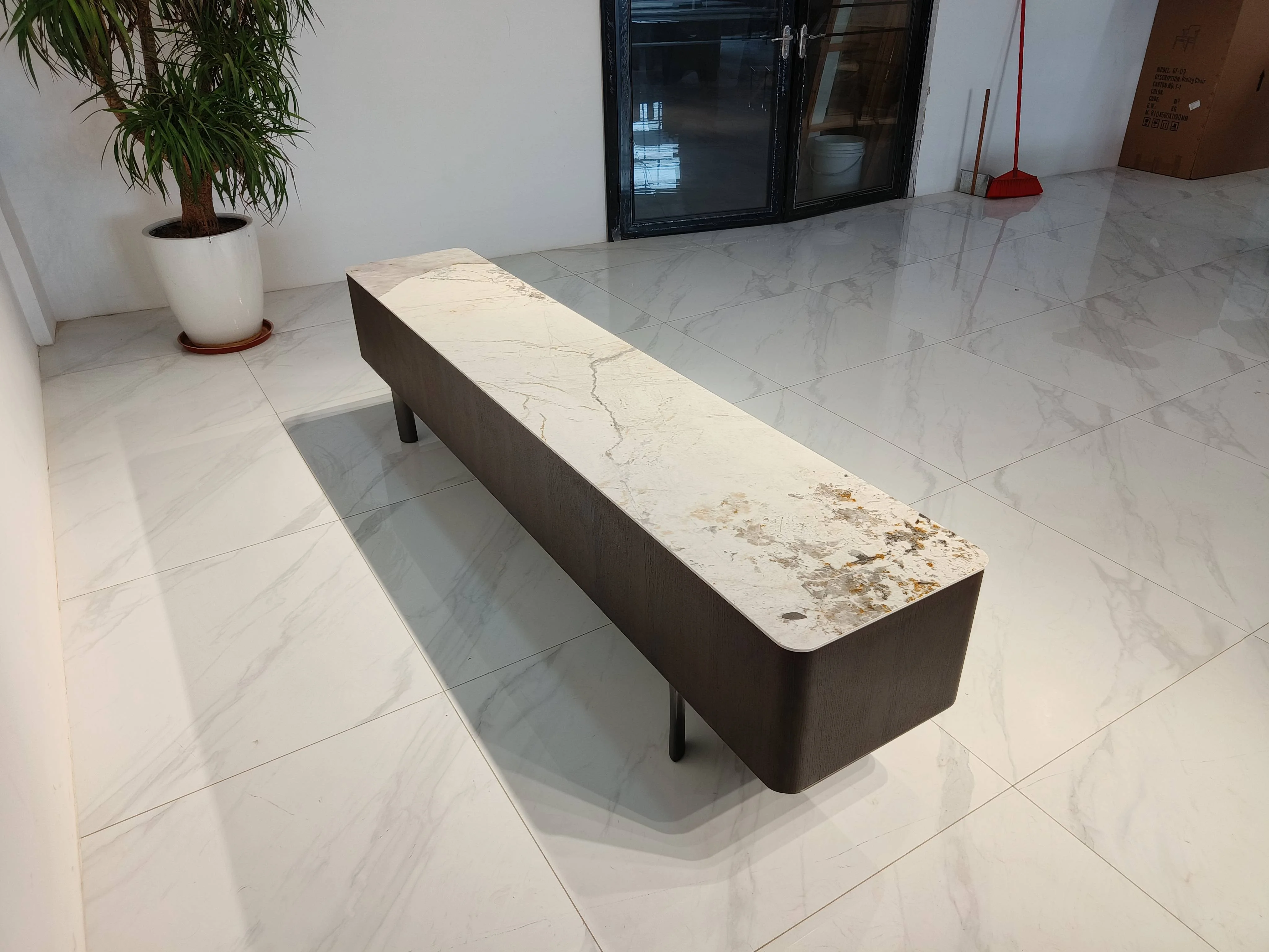Modern Luxury TV Cabinet Living Room Furniture Italian Design Center Coffee Table Set With Drawer Marble Top Wooden TV Stand
