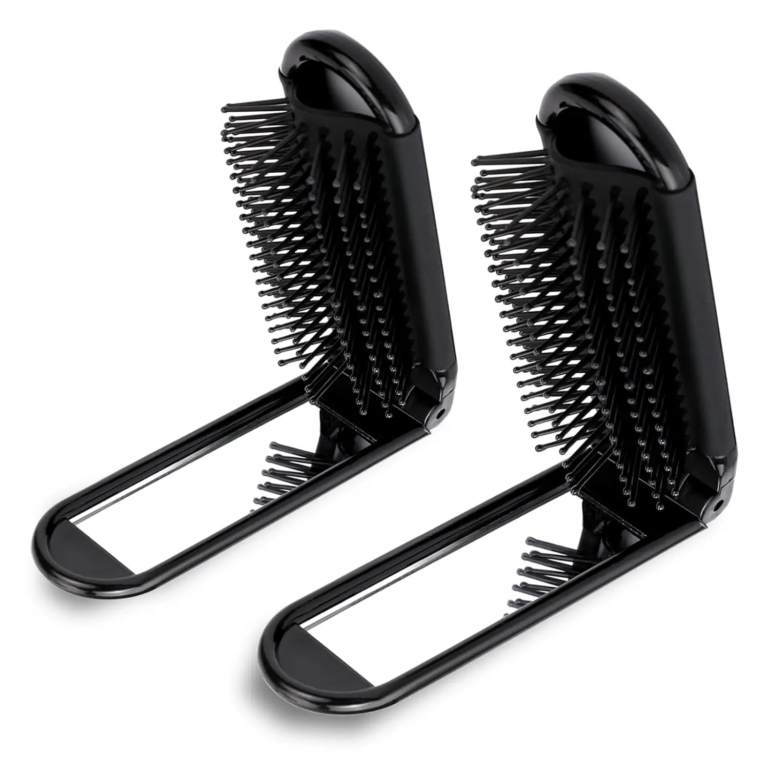Wholesale Foldable Mirror Travel Portable Lightweight Small Makeup Hairbrush Pocket Hair Comb