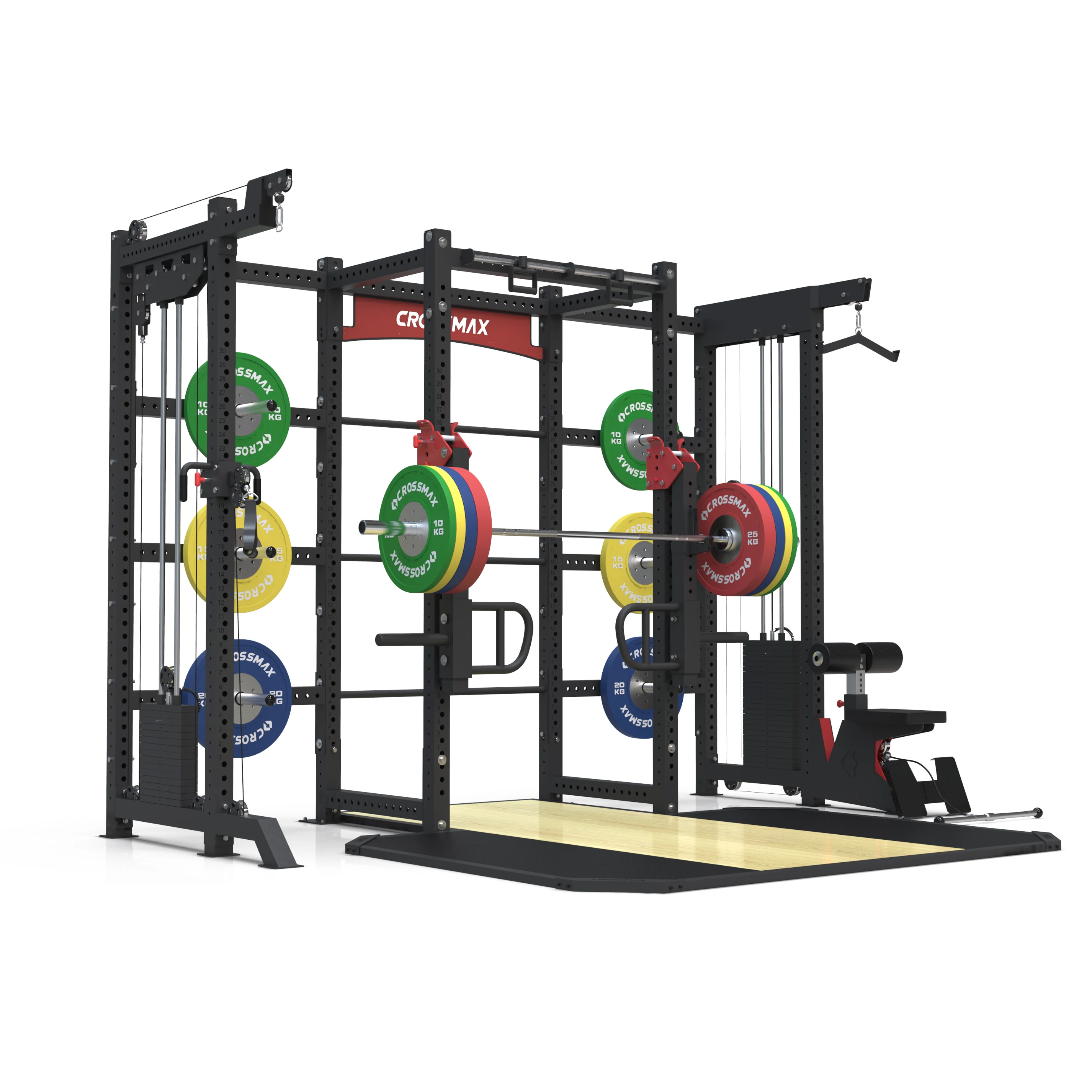 Commercial Use functional trainer power rack gym equipment power rack cable pulley