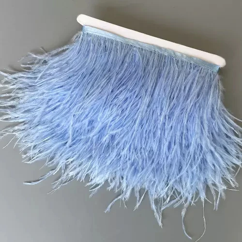 Wholesale Natural Ostrich Feathers Boa For Crafts Black Or Royal Blue Down Ostrich Feathers Trim