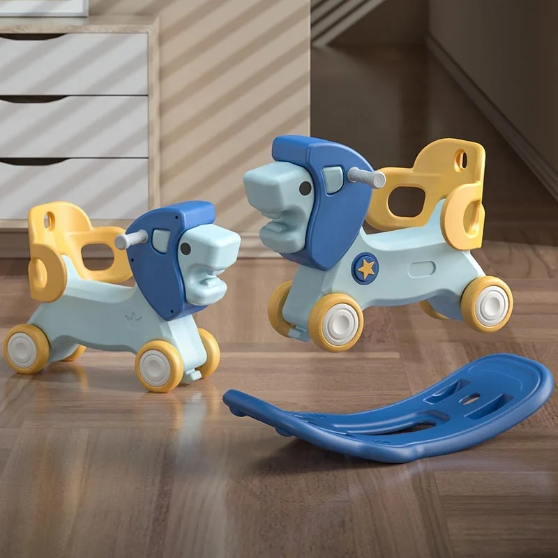 Newest popular design animal style children indoor rocker car playground rider rocking horse toy baby chair baby rocker