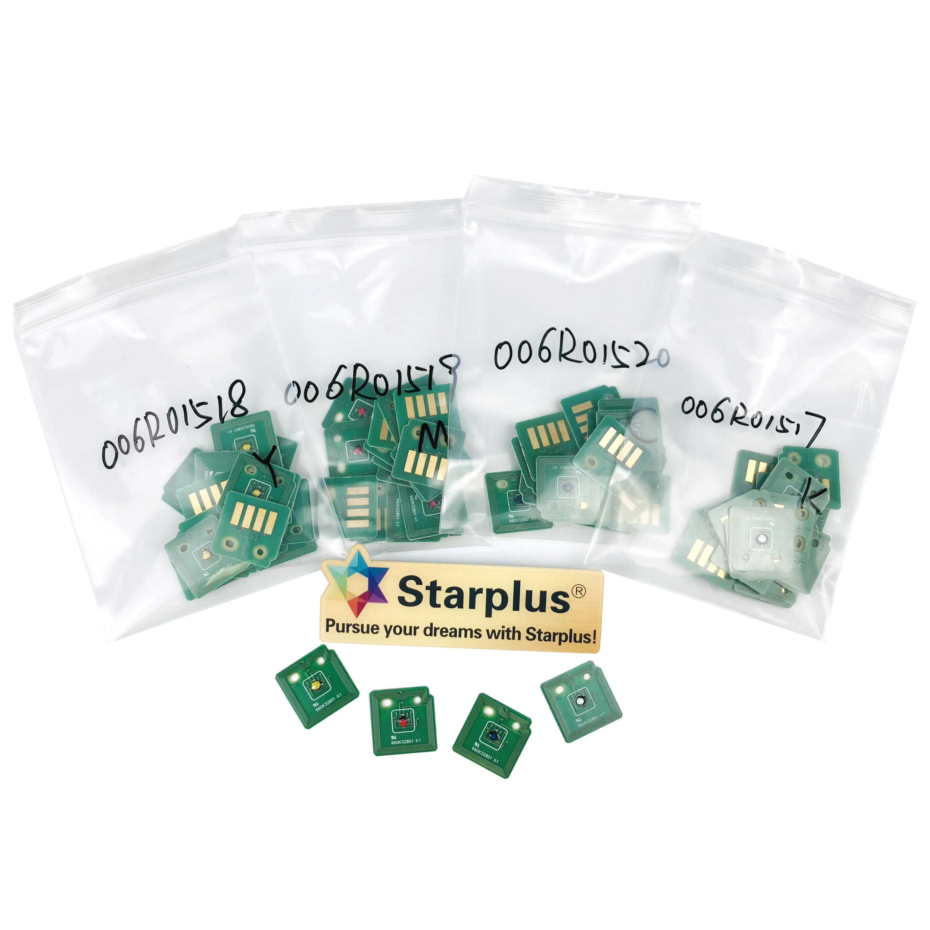 Starplus 006R01519/17/18/20 reset and new cartridge chips for xerox workcentre WC7525 7530 7535 7545 7830 7835 7845  toner chips