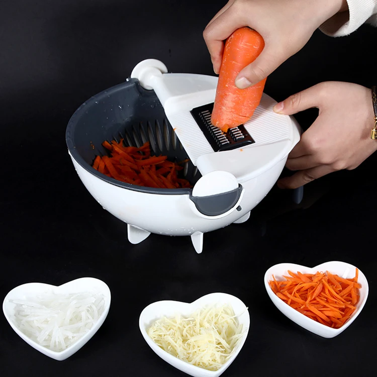Multifunctional manual grater vegetable cutter 9 in 1 vegetable cutter