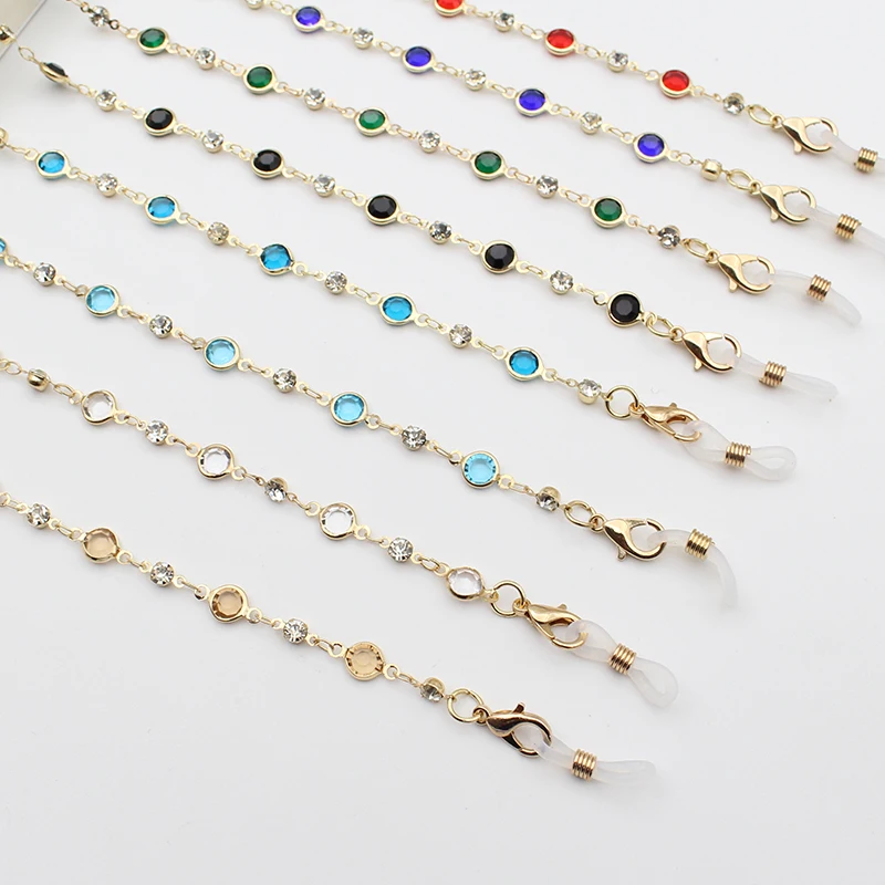 cross border coloful face masking chain with jewelry and  gold glasses chain  chain for jewelry making