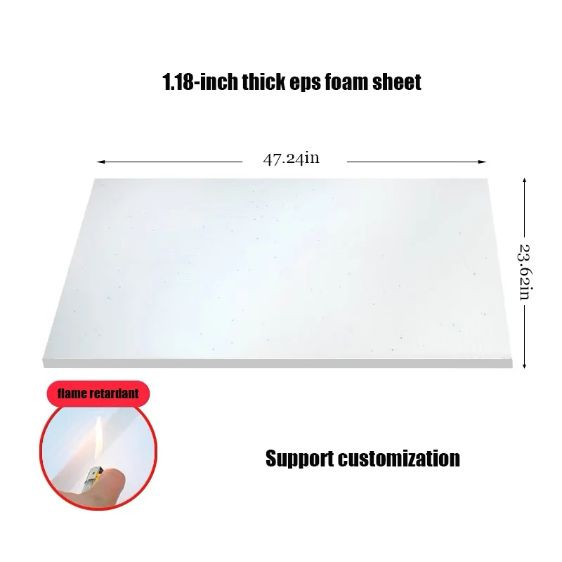 Styrofoam polystyrene foam sheet EPS block soundproof insulation panel EPS foam board