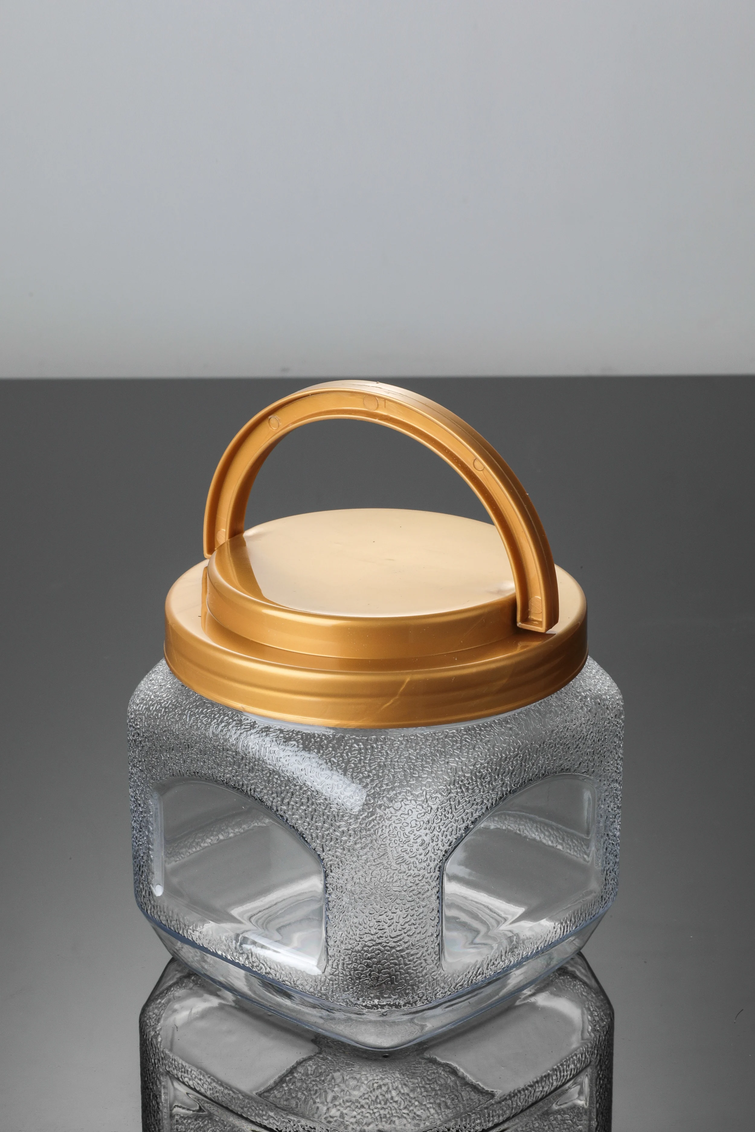 1kg Plastic Cookie Jars Lids with White Caps PET Base Food Packaging Containers for Cosmetics Storage Cookie Storage in Malaysia