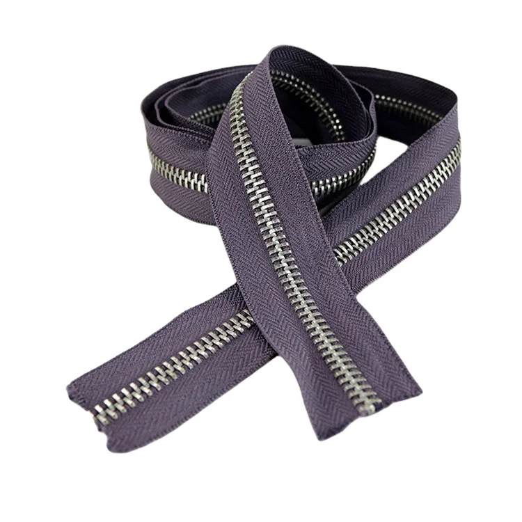 Заводская Продажа металлических зубцов на молнии по индивидуальному размеру