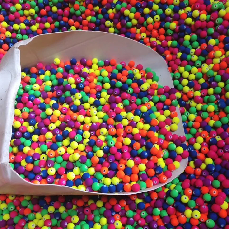 matte colorful acrylic Ball Beads for diy, vase fillers, party decoration  house decoration