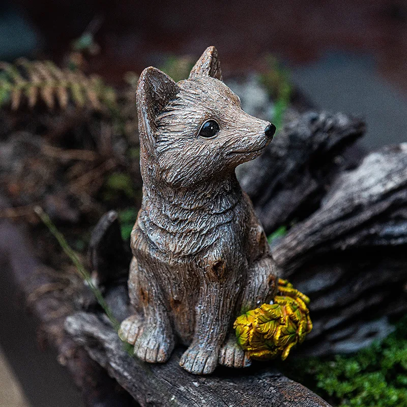 Wholesale Garden Ornaments Fun Resin Animal Figurines Easter Bunny Rabbit Statue