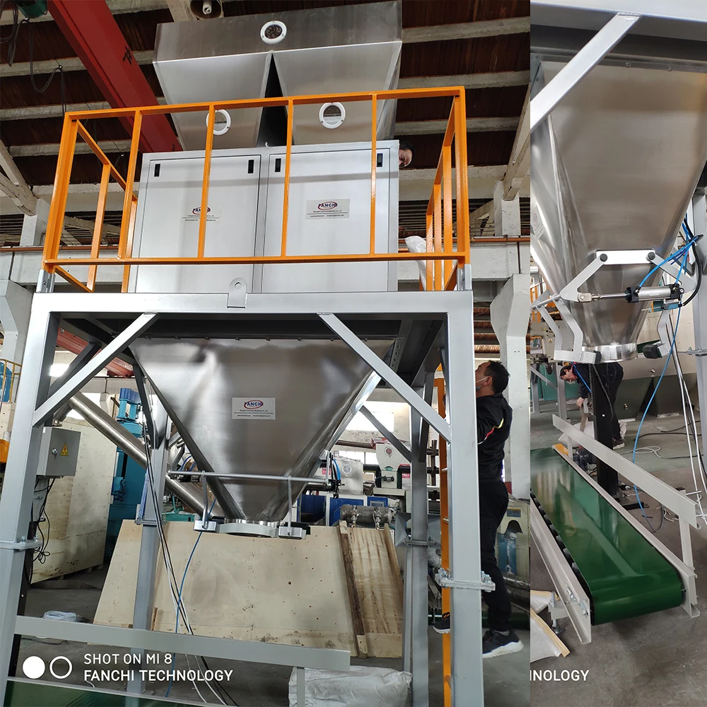 25Kg 50kg fertilizer bagging machine sewing machine rice weighing packing machine