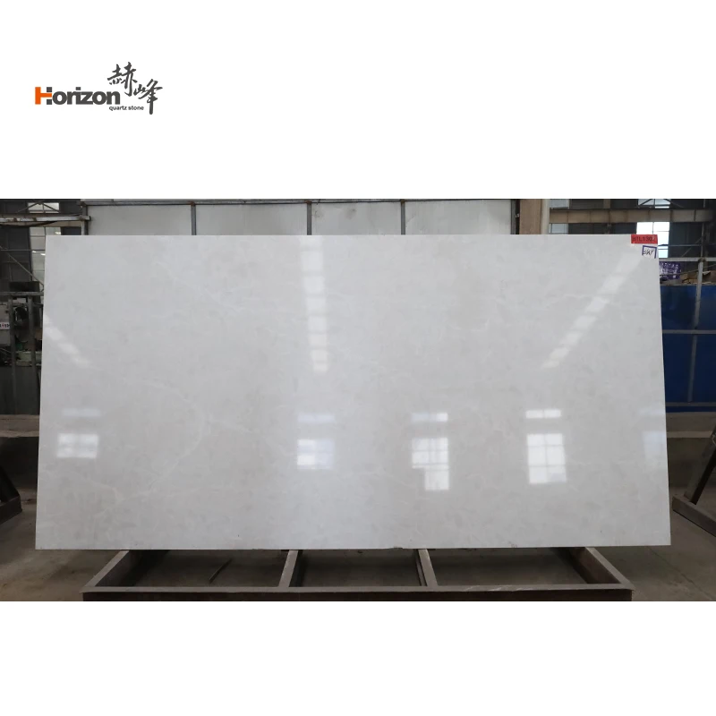Horizon shangdong contrustone artificial quartz slabs calacatta quartz stone kitchen countertop