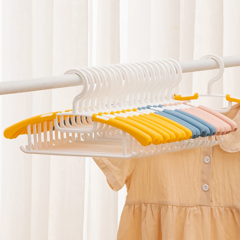 Children Small Hanger Plastic Hanger for Household Stretchable Hanger