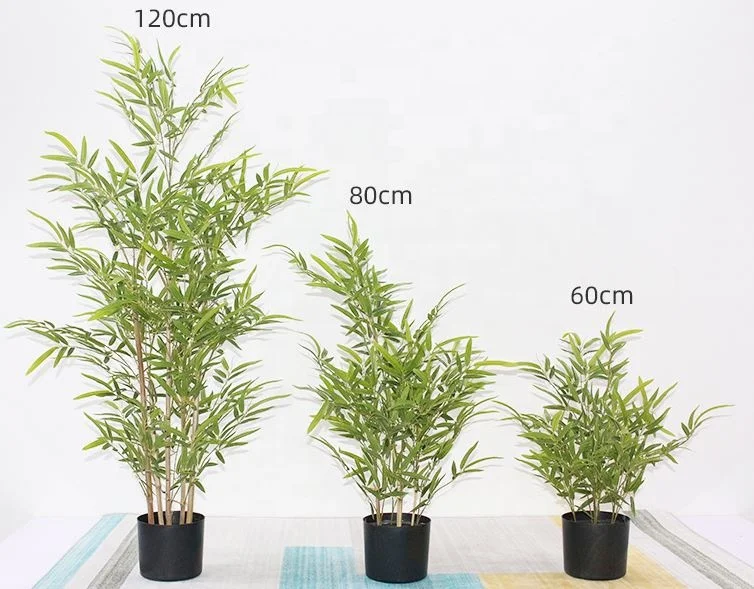 Large indoor tree plants artificial bamboo trees plant plastic bamboo plant in pot