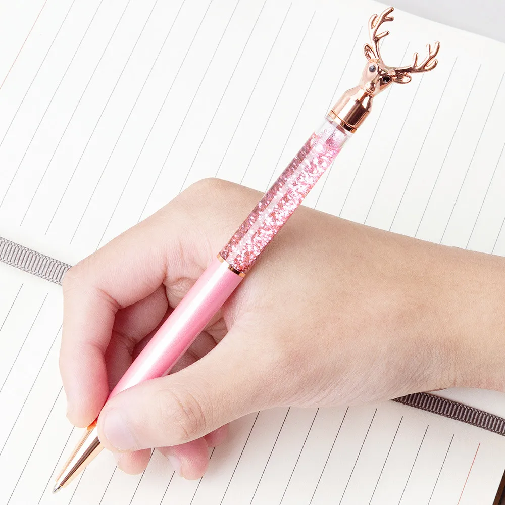 ballpoint kids color novelty silicone multifunction brands customized unicorn printed bling retractable pen marker unicorn pen