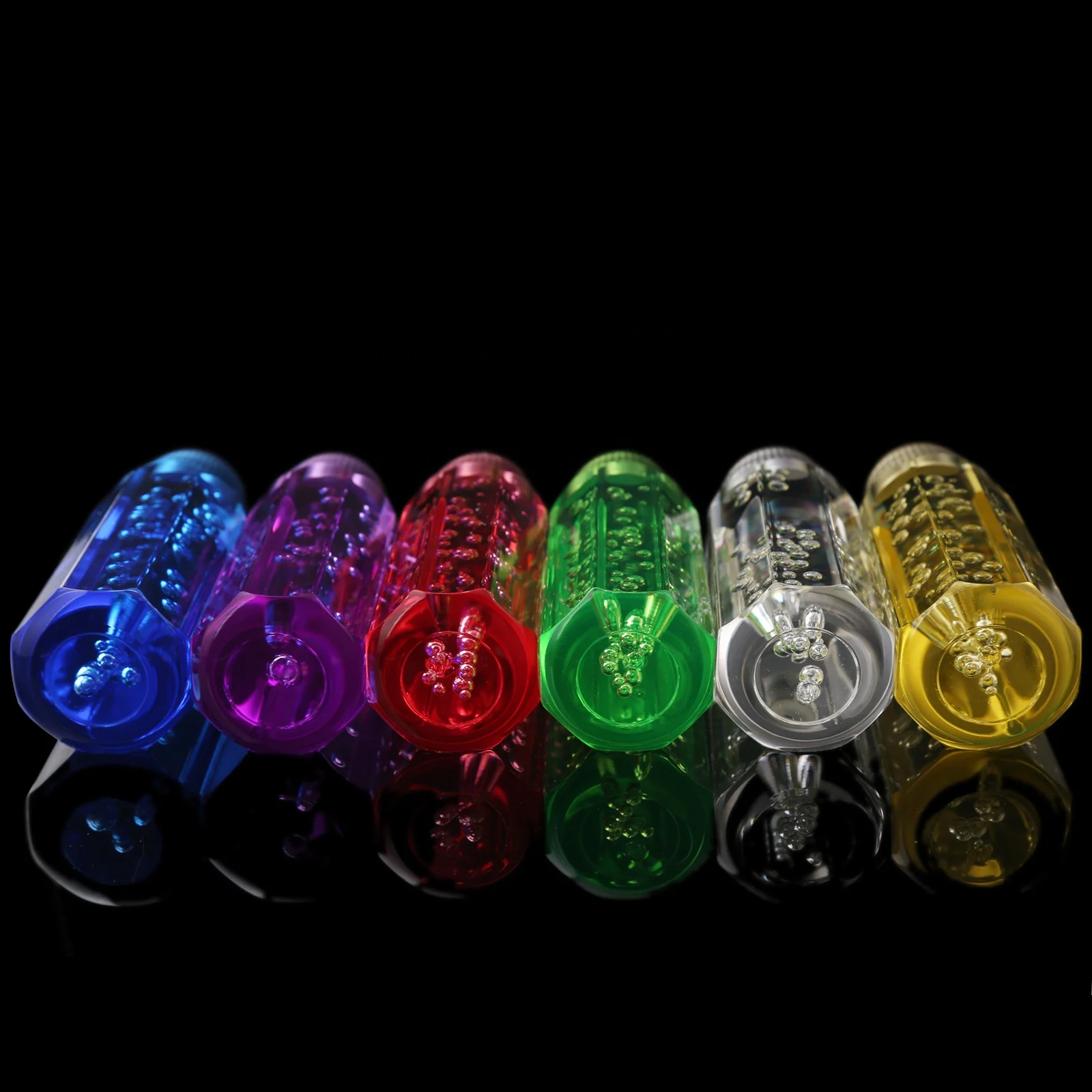 DTOUCH 15CM Car Universal Acrylic Octagon Manual Gear Shift Lever Car Manual Bubble Stick Shift Knob Gear Lever Head