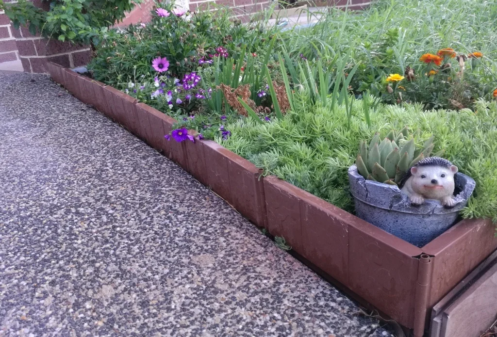 10cm height 3M length easy assemble durable module metal steel garden edging border landscaping