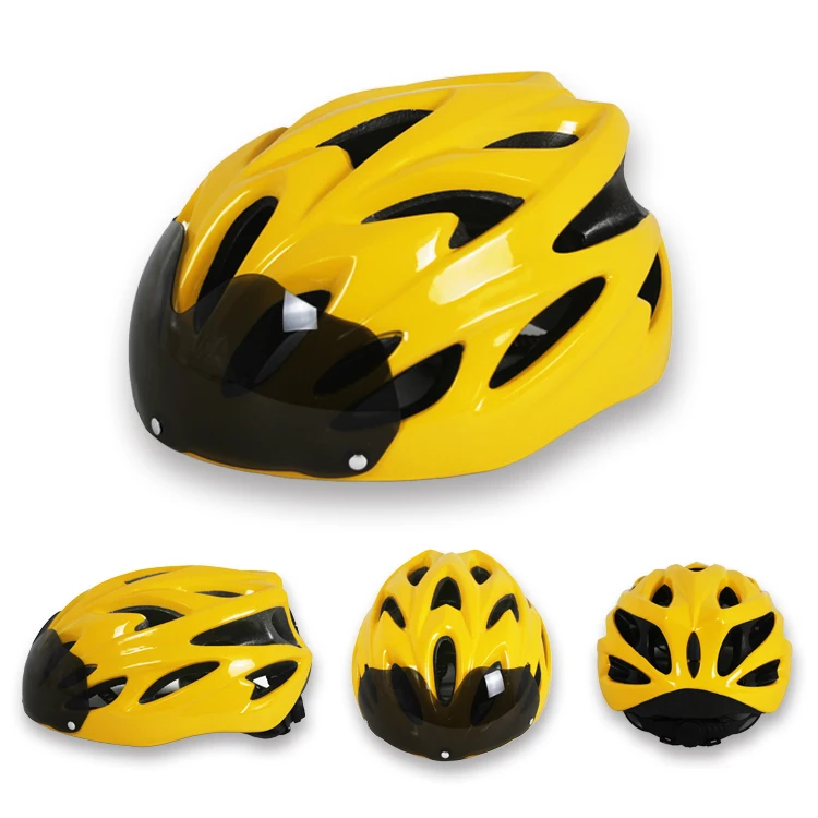 New design custom 0.6 mm special PC EPS solid color round riding flip up motor cycle helmet with windshields